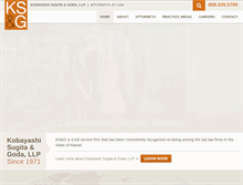 Tablet Screenshot of ksglaw.com